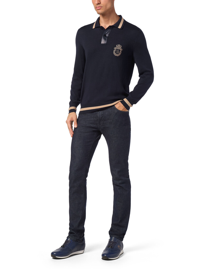 поло с длинным рукавом  OADC-MKK0247-BTE004N_14 купить с доставкой