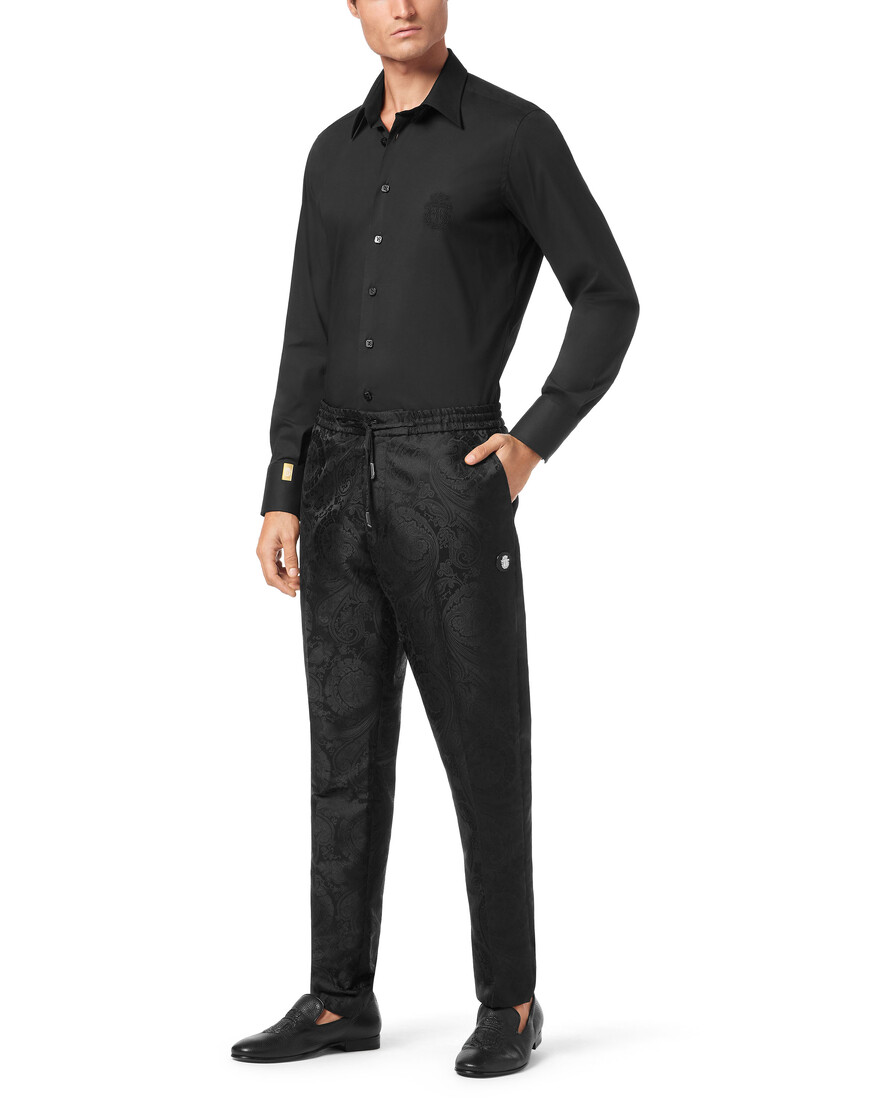 брюки прямые  из италии вид сбоку