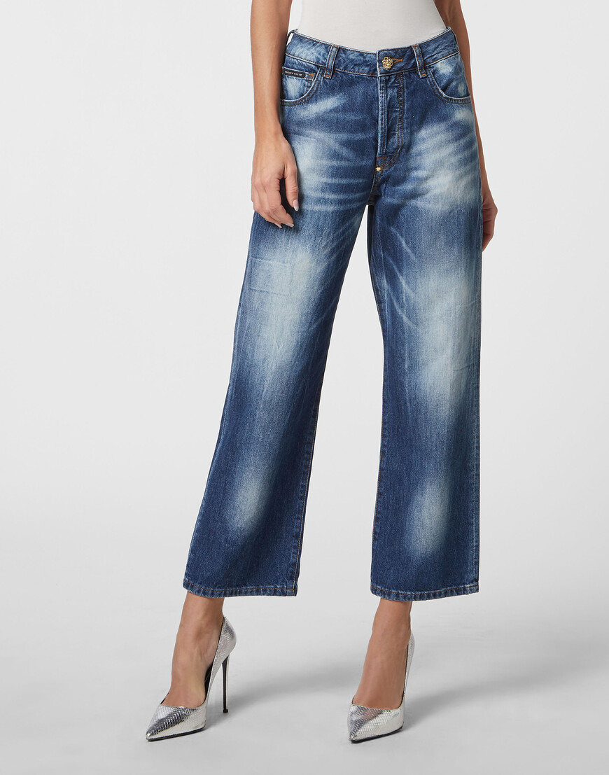 джинсы с высокой посадкой  PABC-WDT2057-PDE004N_08HS фотография