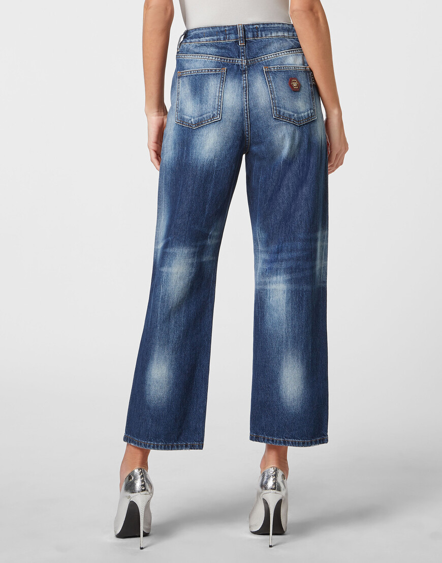 джинсы с высокой посадкой  PABC-WDT2057-PDE004N_08HS купить с доставкой