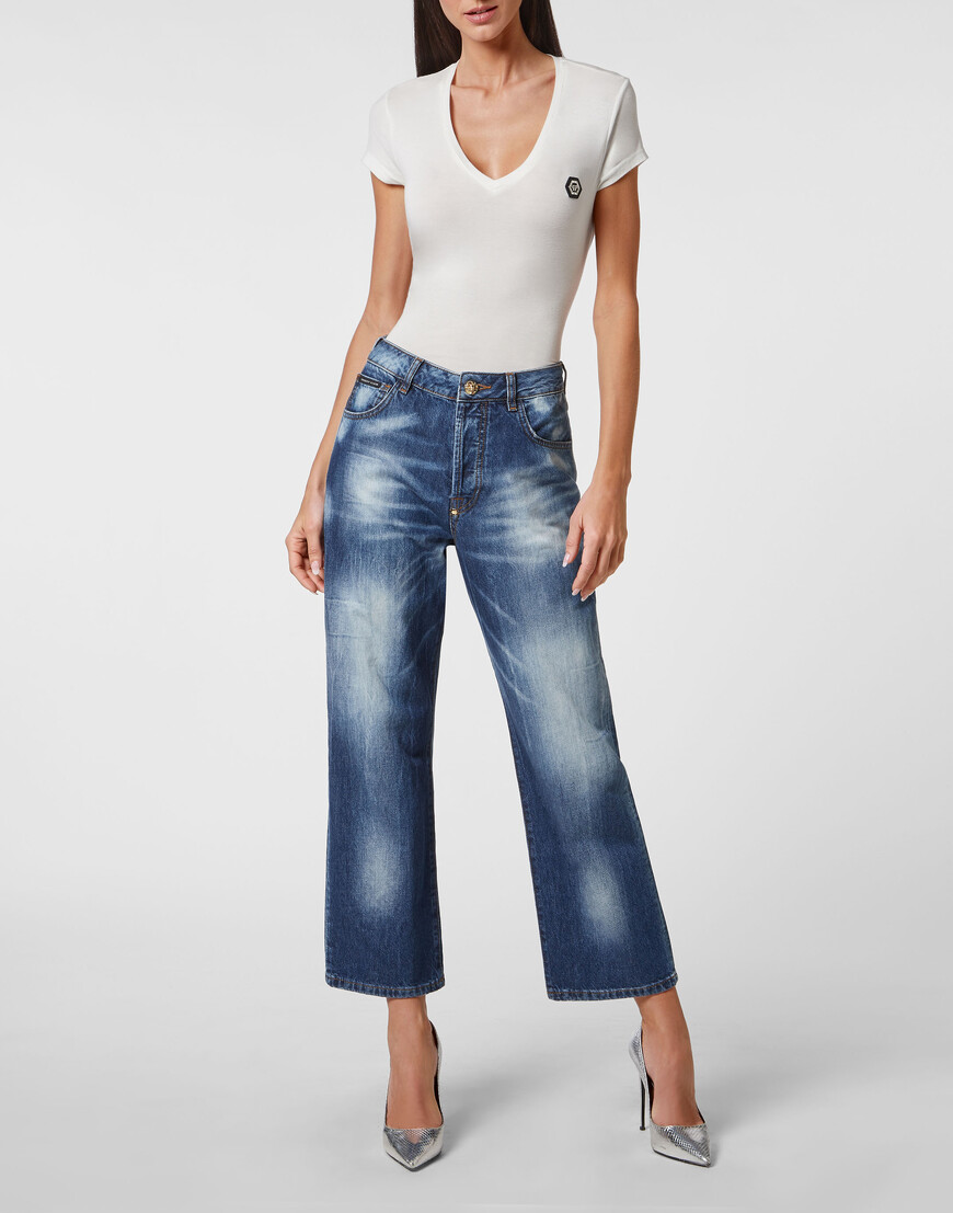 джинсы с высокой посадкой  PABC-WDT2057-PDE004N_08HS по низкой цене