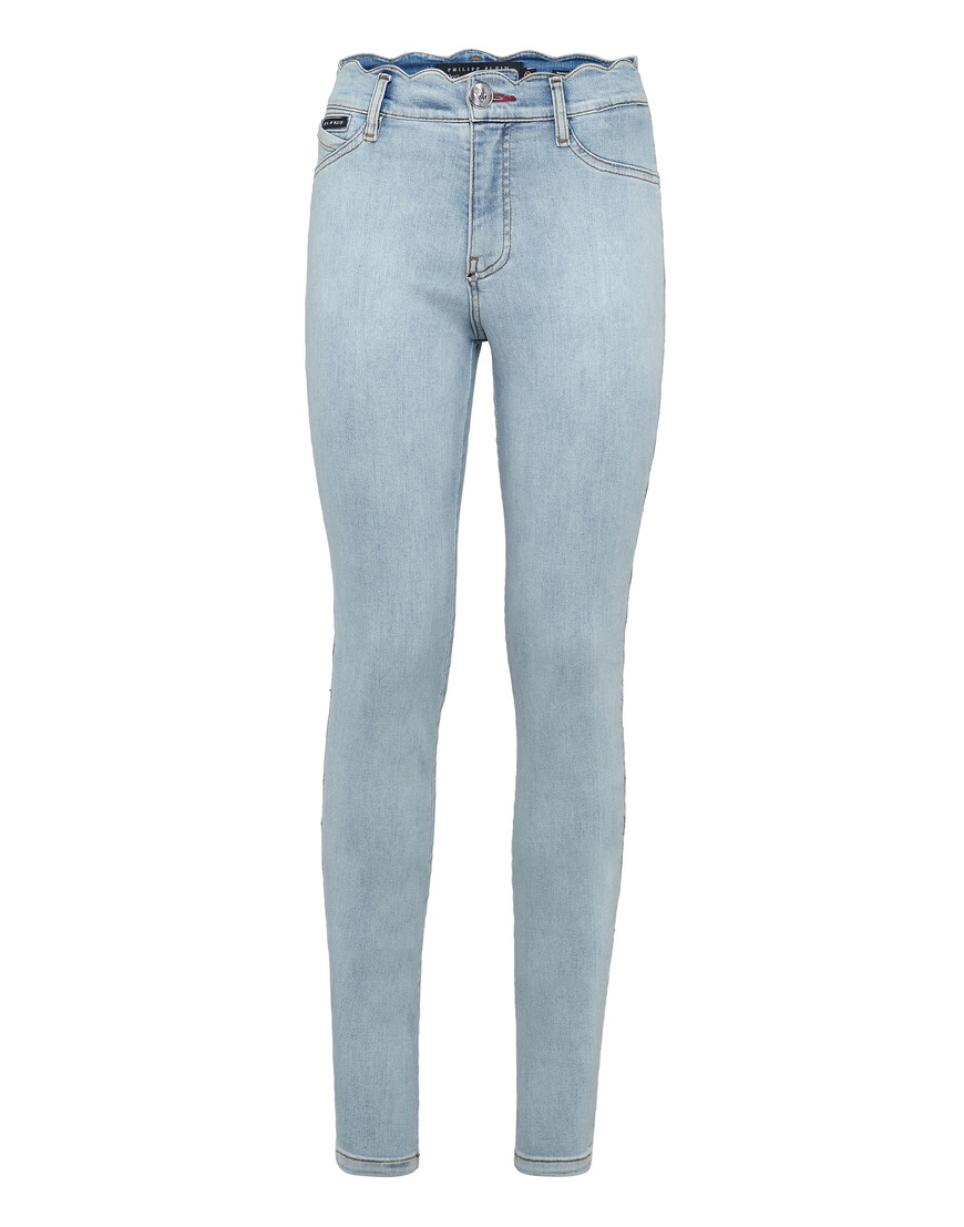 джинсы с высокой посадкой  P19C-WDT1088-PDE004N_07LY по акции