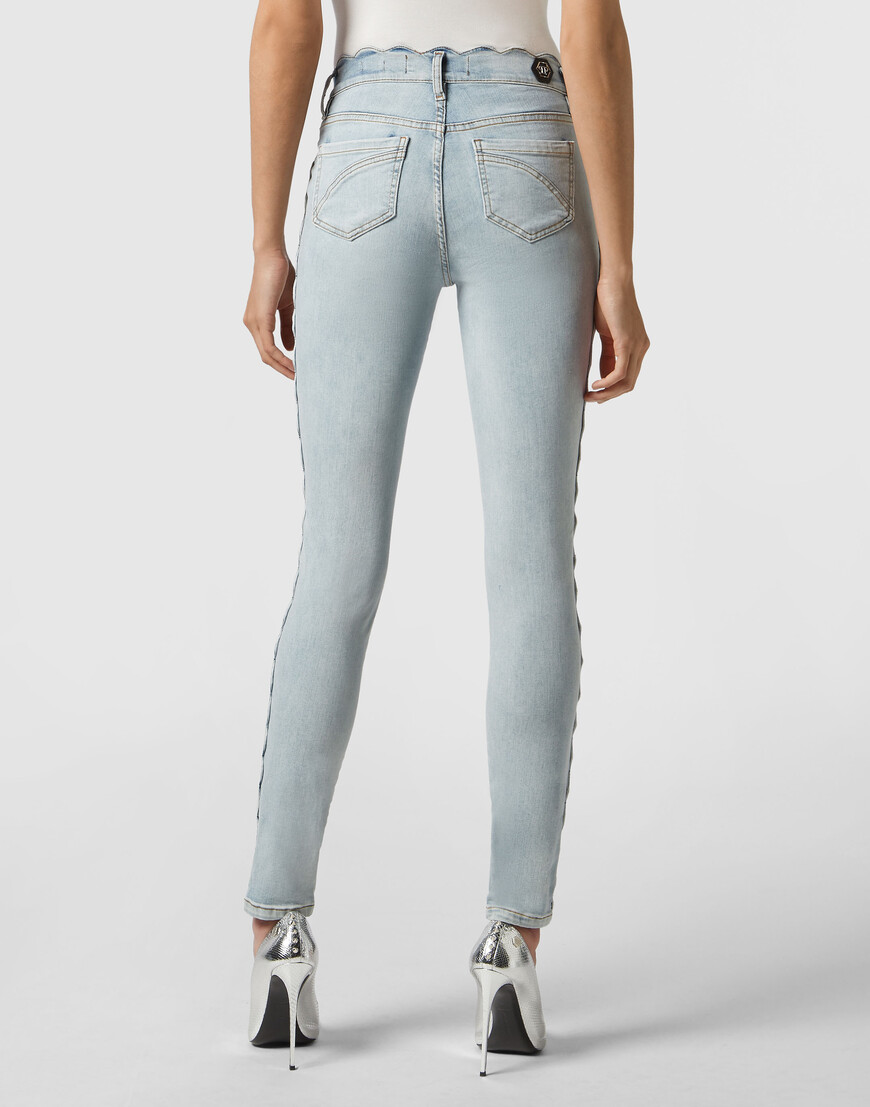 джинсы с высокой посадкой  P19C-WDT1088-PDE004N_07LY купить с доставкой