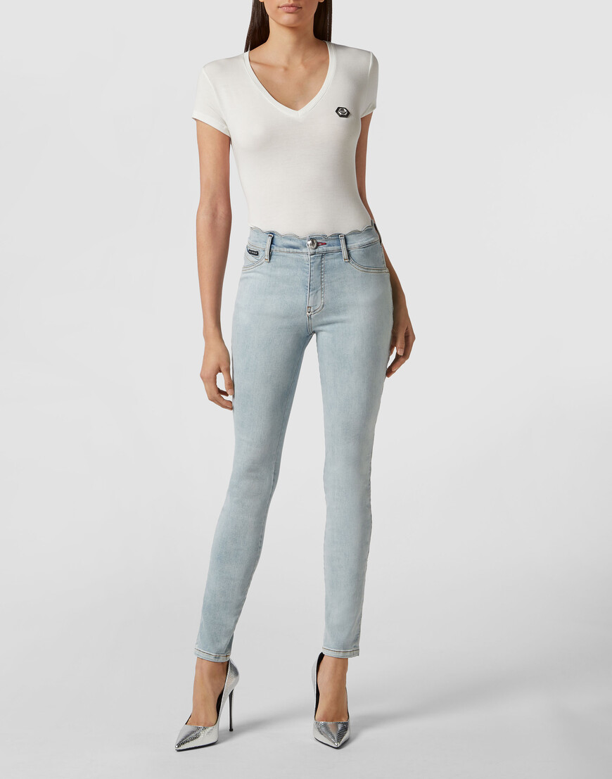 джинсы с высокой посадкой  P19C-WDT1088-PDE004N_07LY по низкой цене