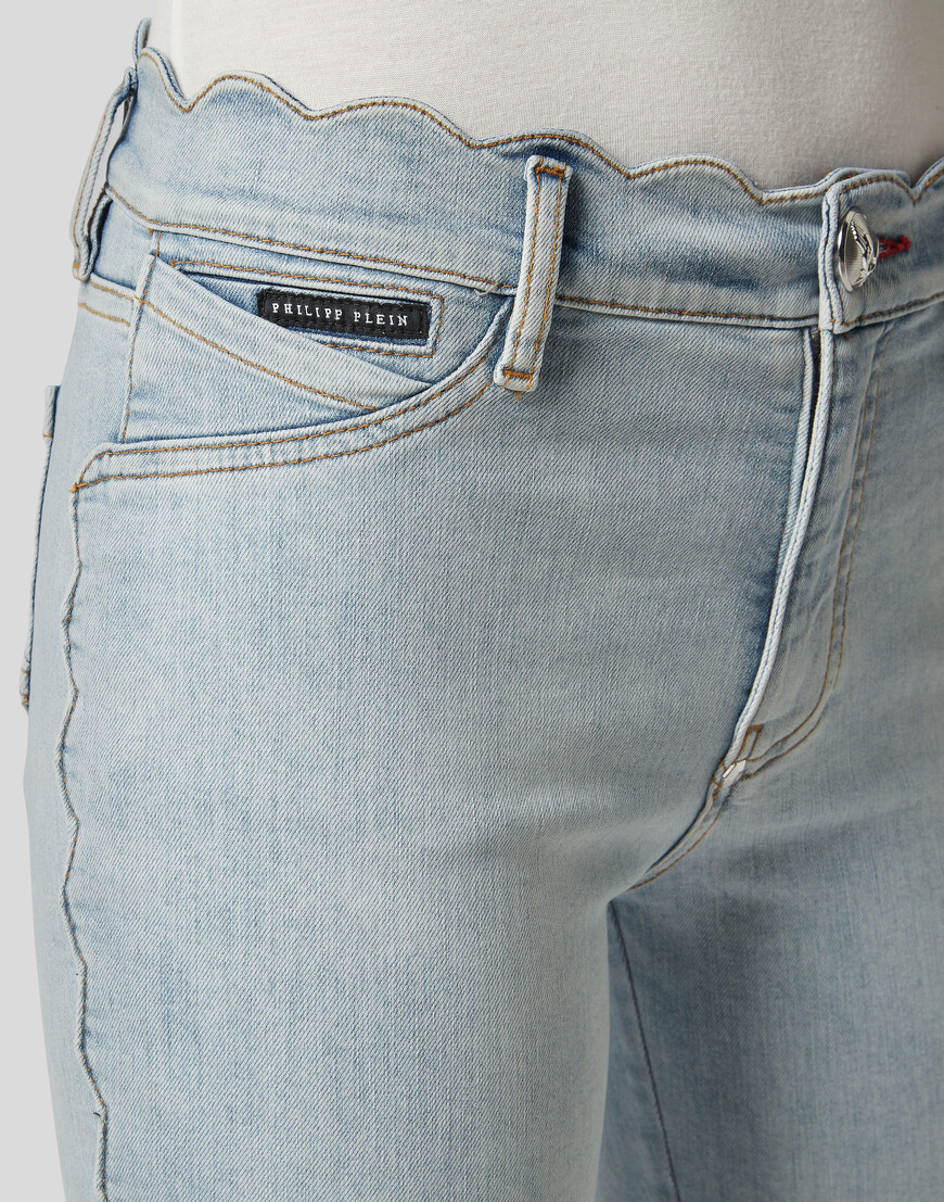 джинсы с высокой посадкой  P19C-WDT1088-PDE004N_07LY со скидкой