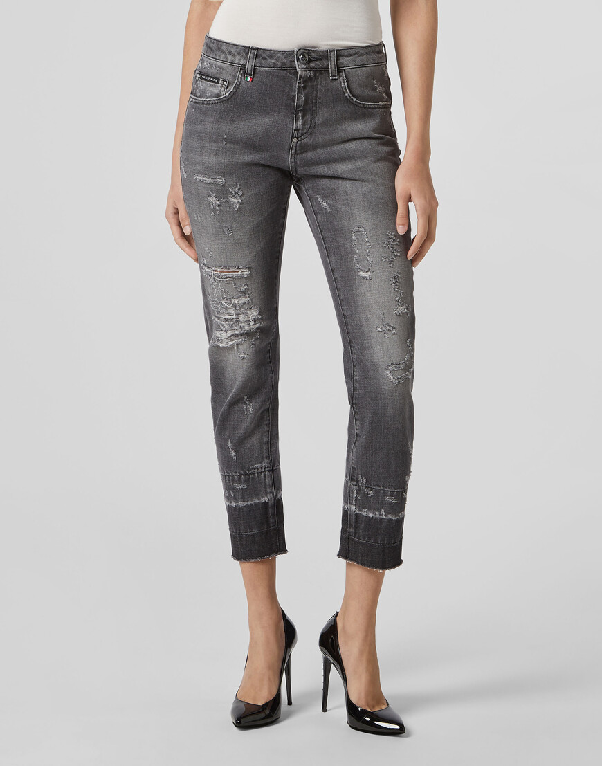 

Джинсы Бойфренды Philipp Plein, Синий