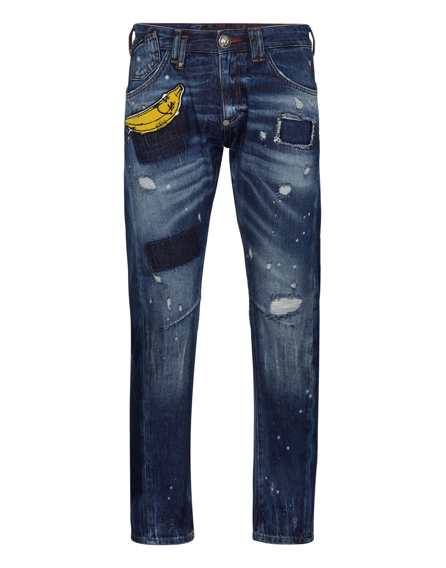 джинсы зауженные  F20C-MDT2219-PDE004N_07ja по акции