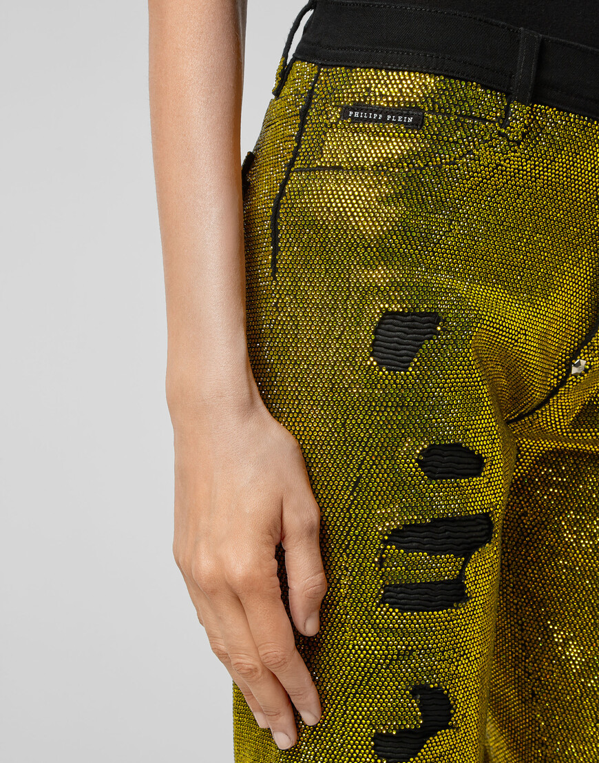 джинсы с высокой посадкой  F20C-WDT1390-PDE004N_09 со скидкой