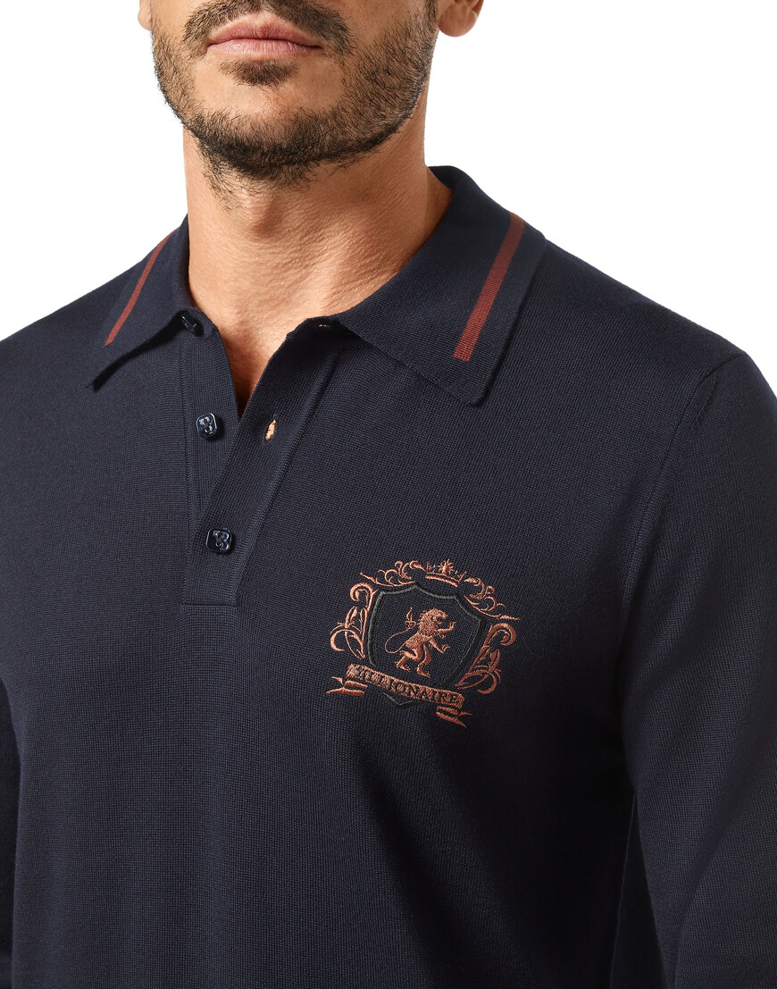 поло с длинным рукавом  O20C-MKK0174-BKN001N_14 по низкой цене