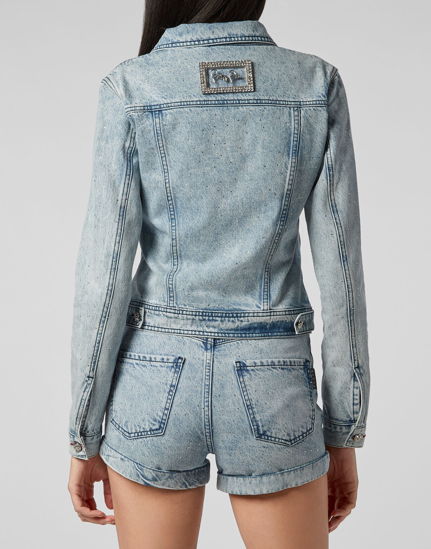 джинсовая куртка  P20C-WDB0388-PDE004N_07ar купить с доставкой