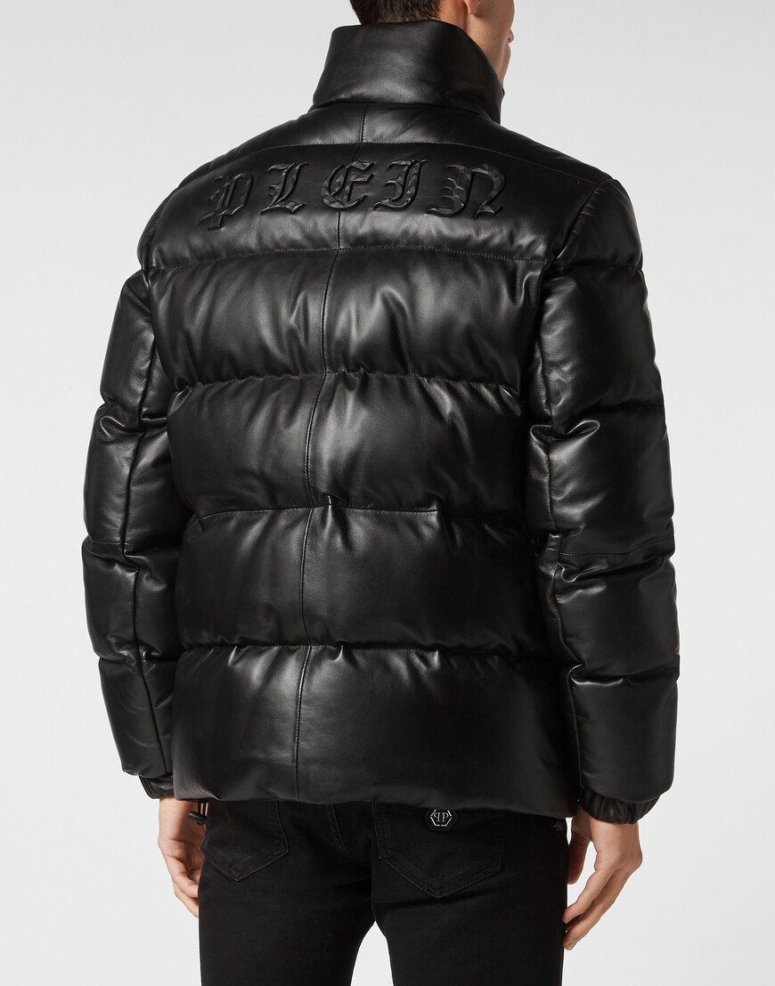 кожаная куртка philipp plein - качественный продукт купить с доставкой