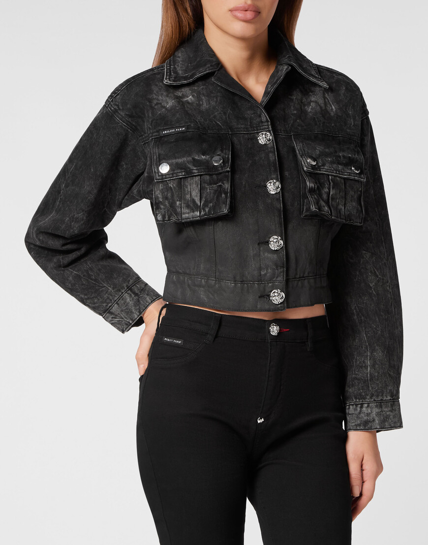 

Джинсовая Куртка Philipp Plein, Черный