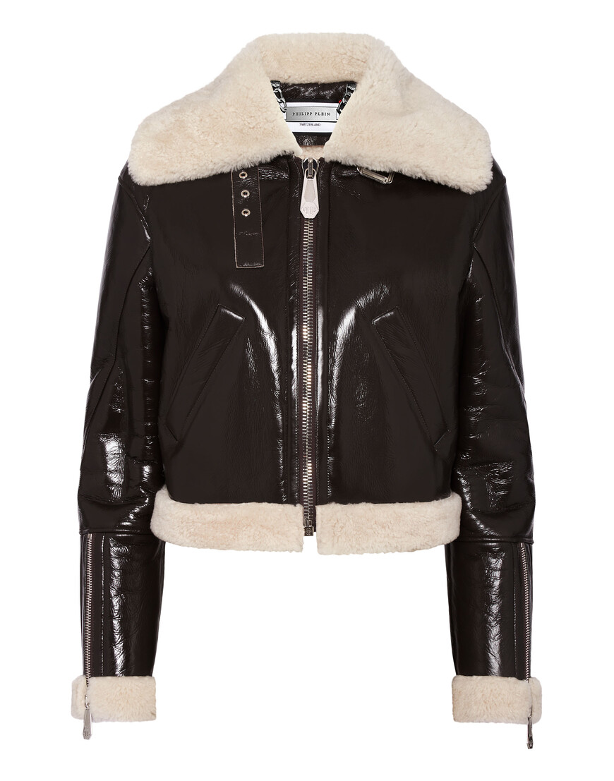 кожаная куртка  AADC-WLB1119-PLE010N_44 по акции