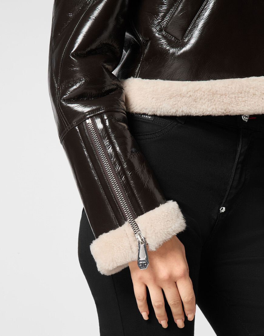 кожаная куртка  AADC-WLB1119-PLE010N_44 по распродаже