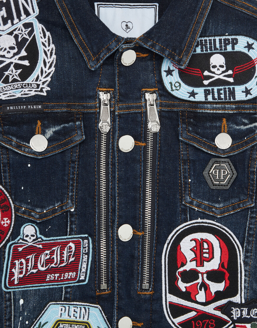 джинсовая куртка  из америки вид сбоку