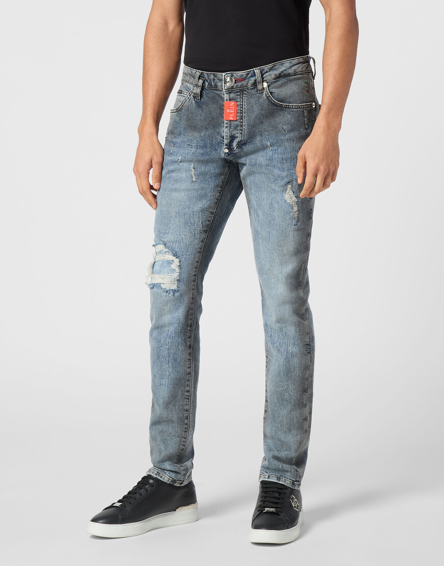 

Джинсы Прямые Philipp Plein, Серый