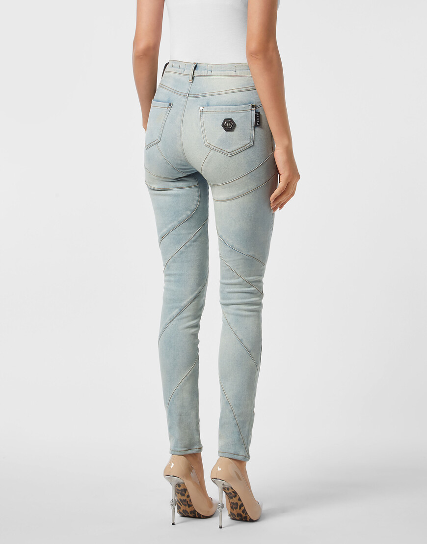 джинсы с высокой посадкой  FAEC-WDT2818-PDE004N_10WW купить с доставкой