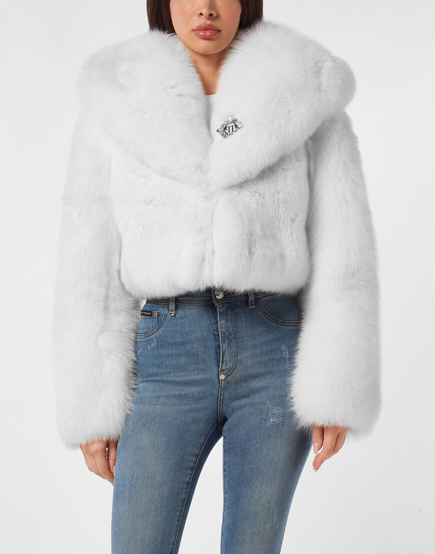 

Шуба Philipp Plein, Белый