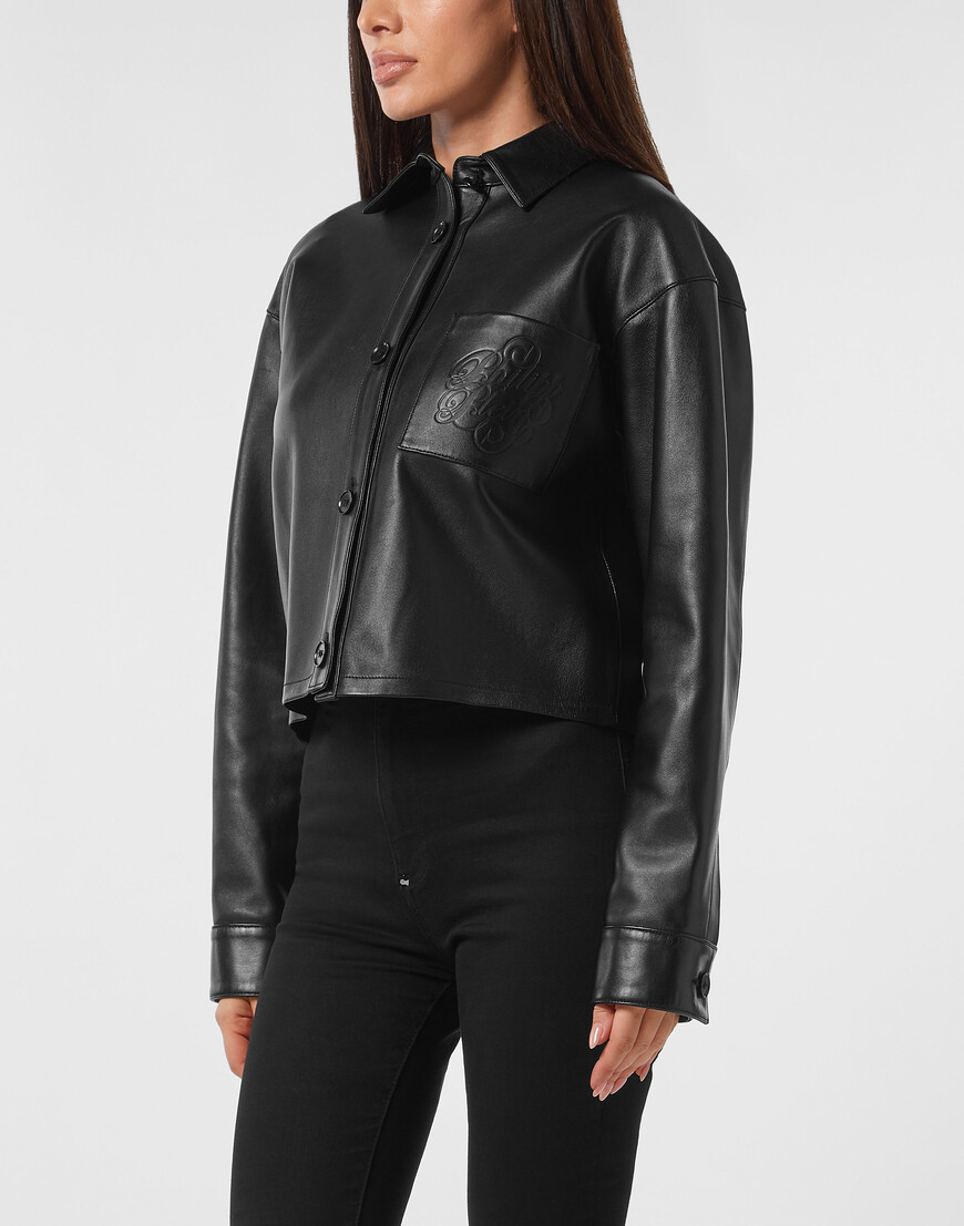 

Кожаная Куртка Philipp Plein, Черный