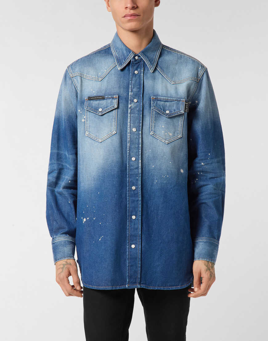 

Рубашка Philipp Plein, Синий