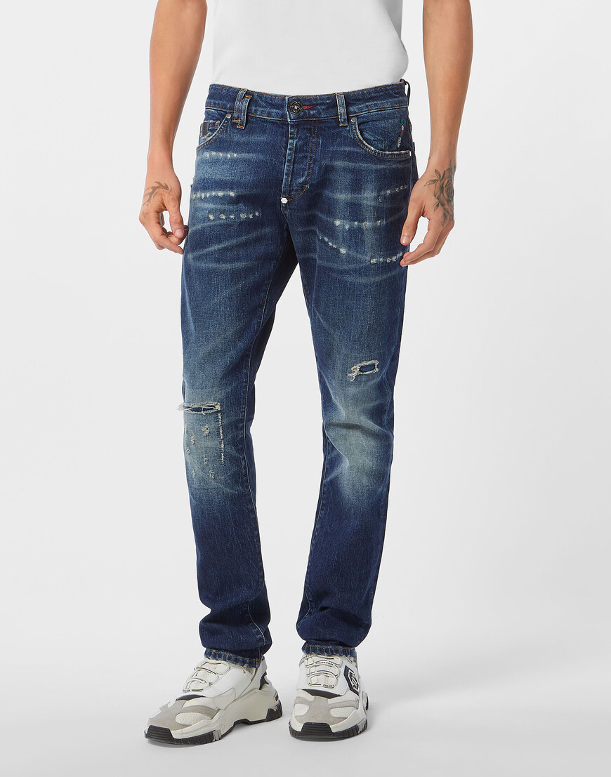 

Джинсы Прямые Philipp Plein, Синий