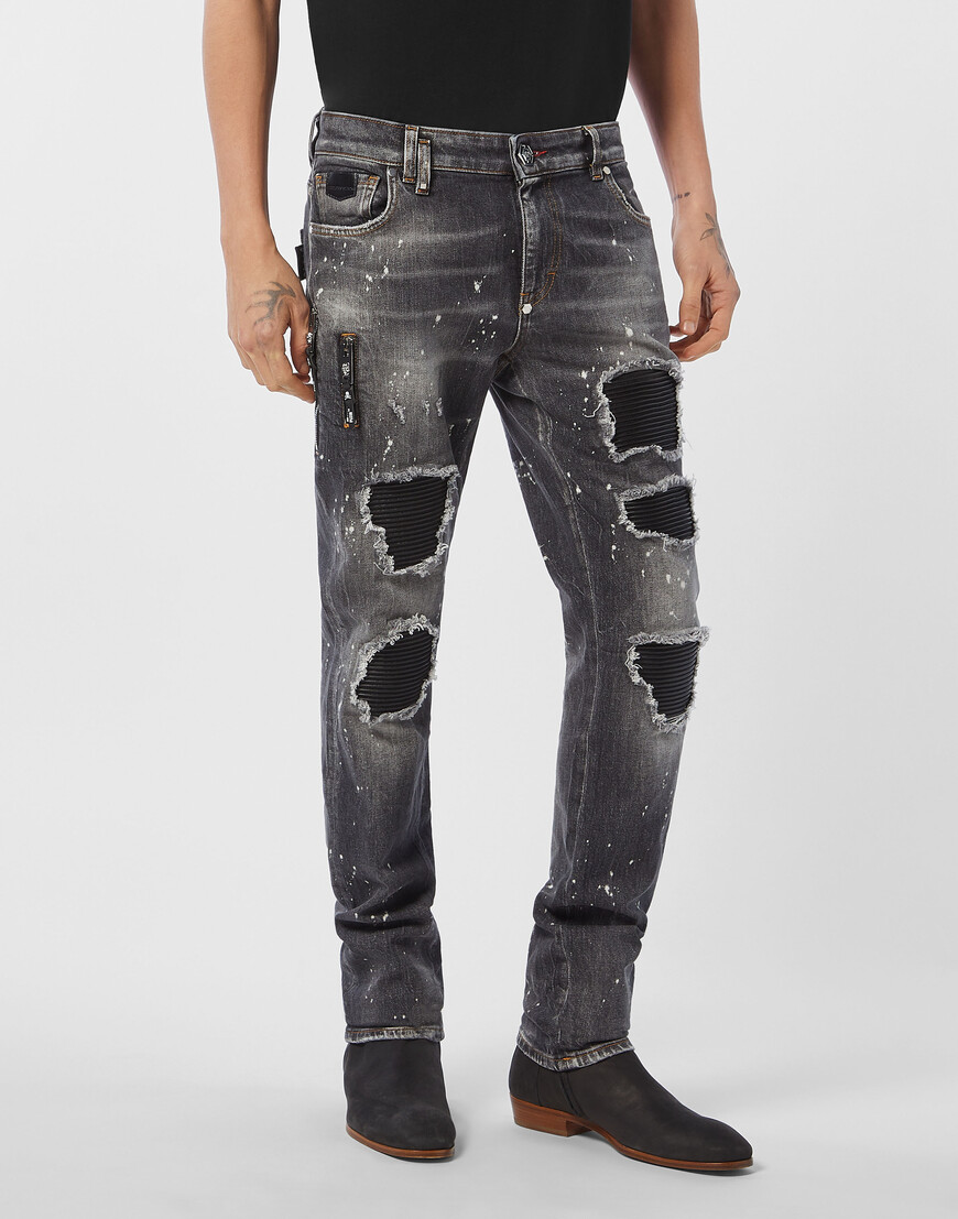 джинсы прямые и зауженные  FAEC-MDT4141-PDE004N_02MW фотография