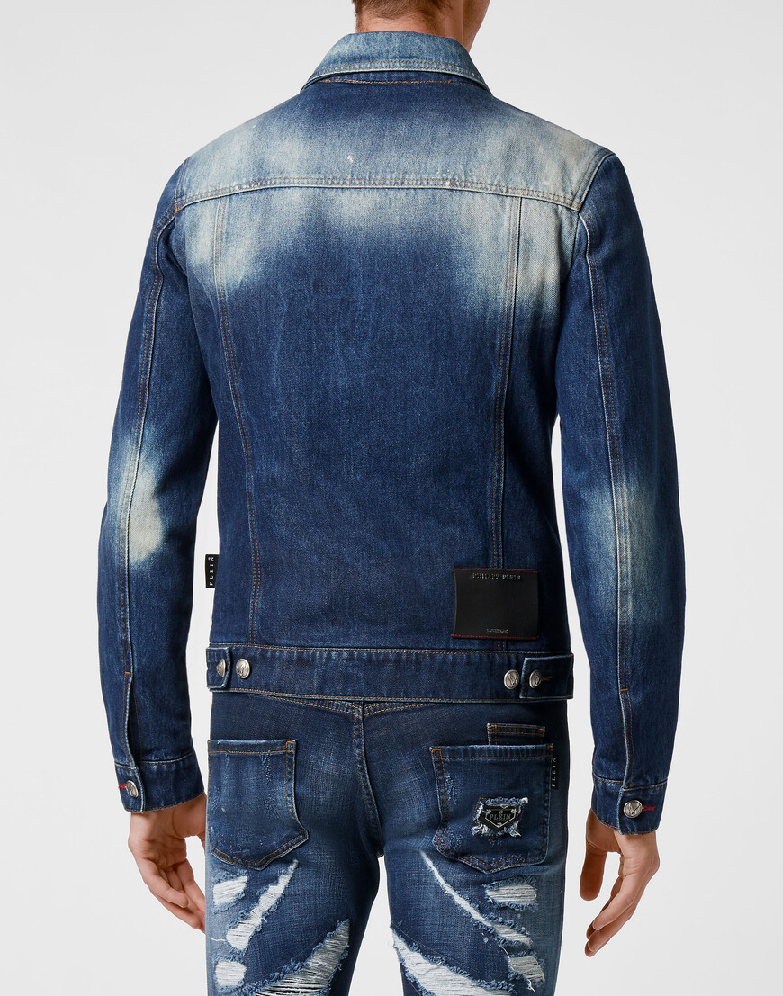 джинсовая куртка  из америки вид сбоку