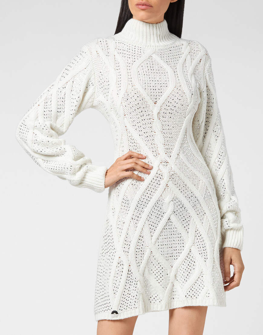 

Трикотажное Платье Philipp Plein, Бежевый