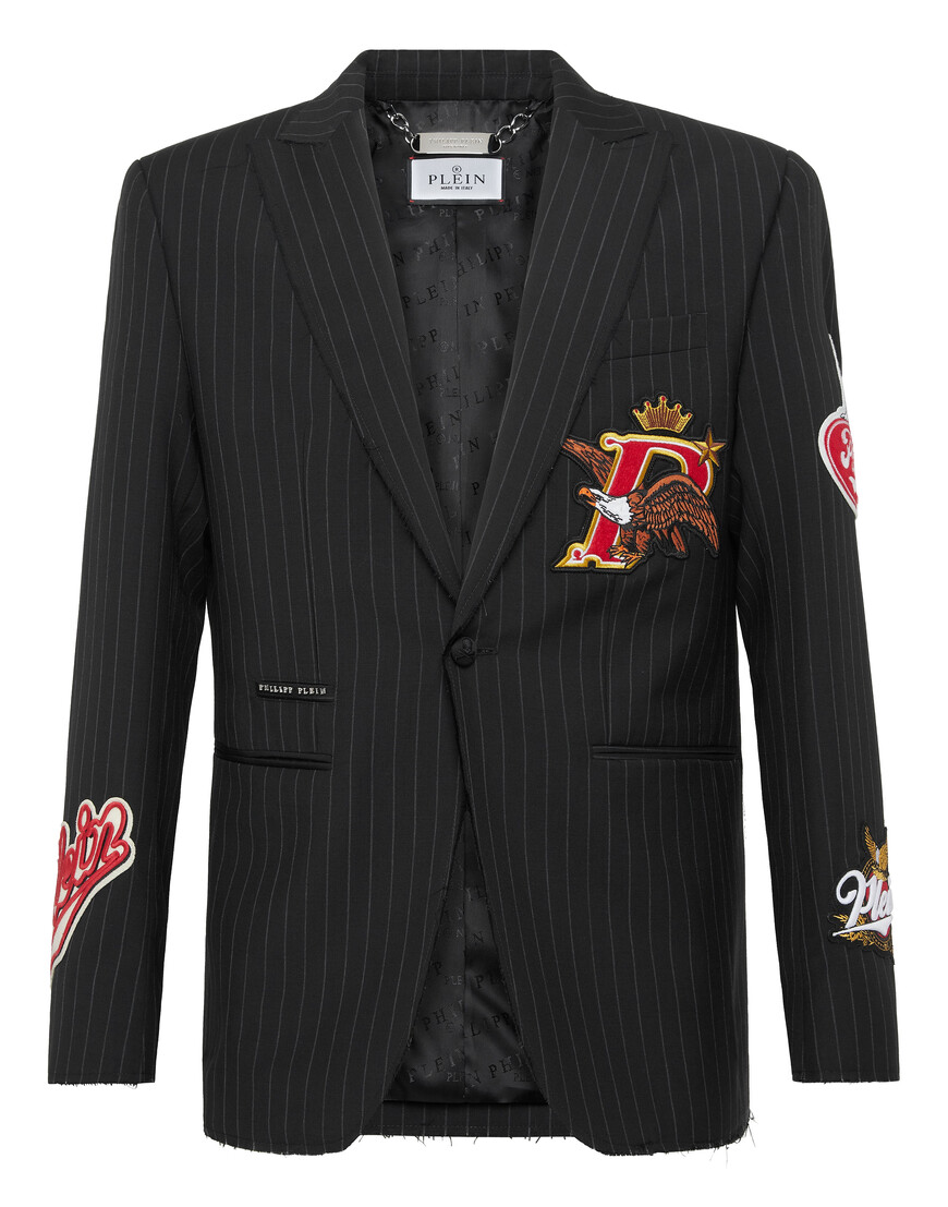 пиджак классический  от бренда philipp plein вид слева