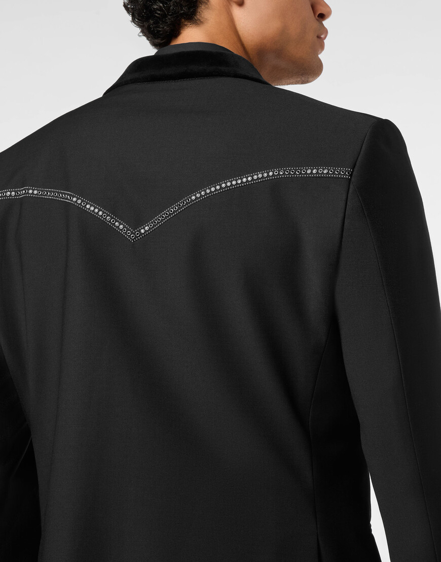 пиджак классический  из проверенных материалов спереди