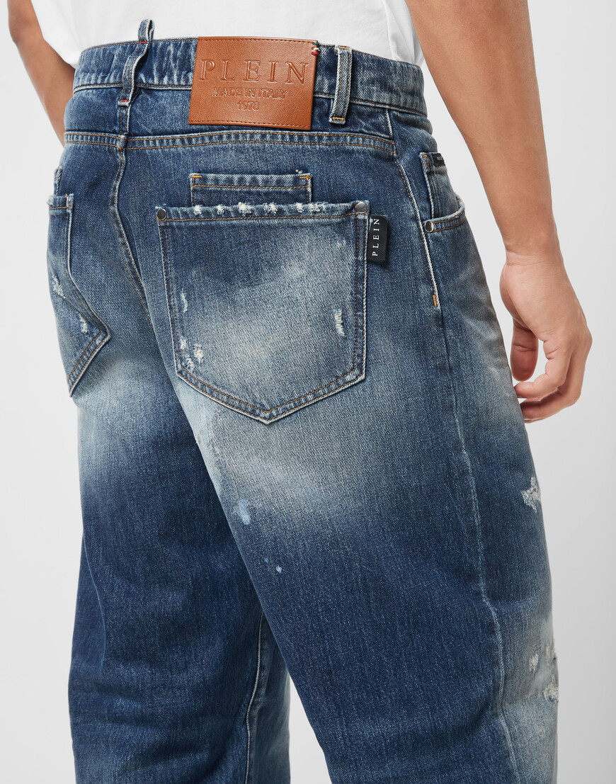 джинсы зауженные  AAEC-MDT4237-PDE004N_24SM со скидкой