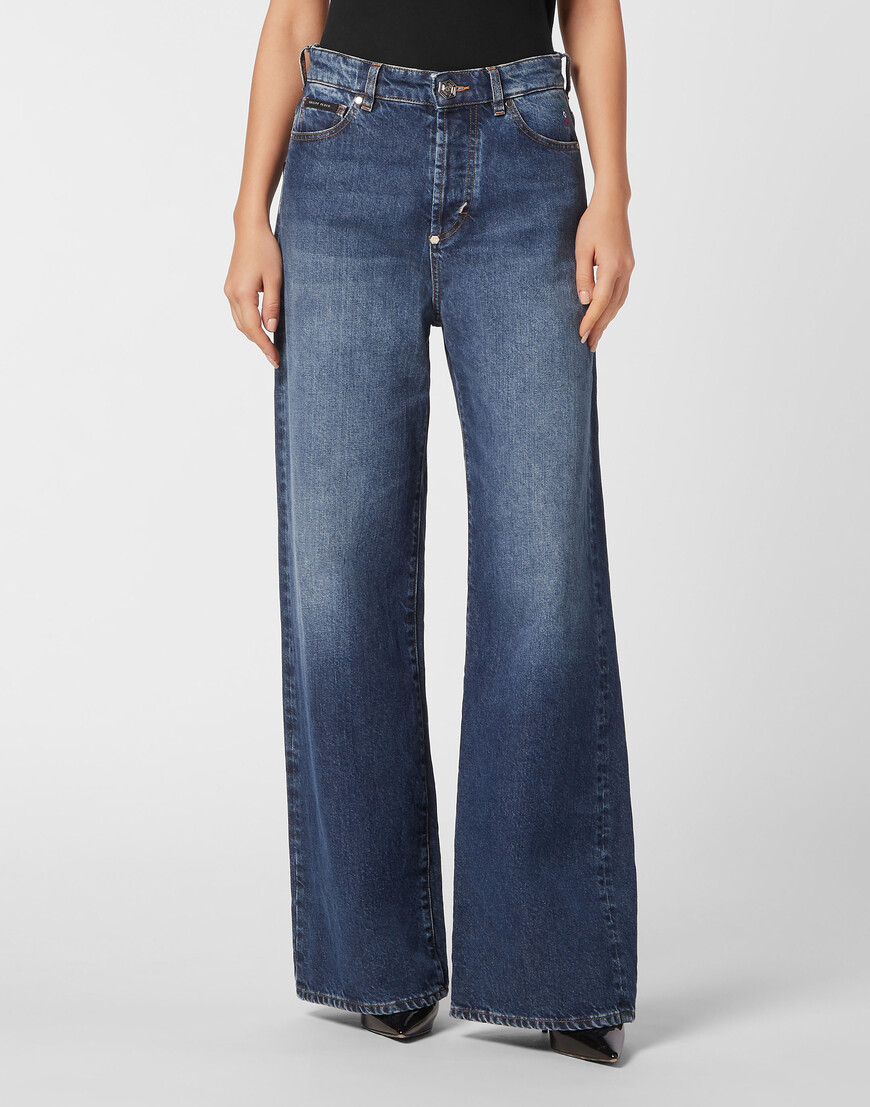 

Широкие Джинсы Philipp Plein, Синий