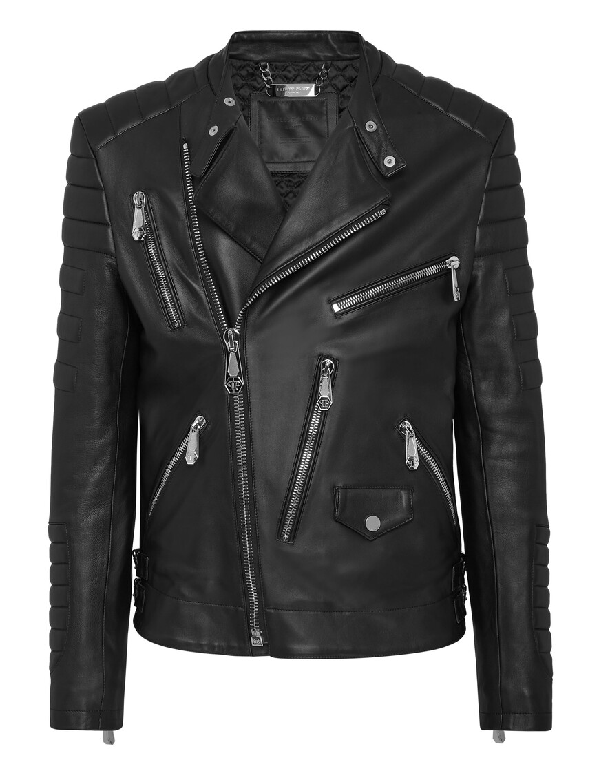 

Кожаная Куртка Philipp Plein, Черный