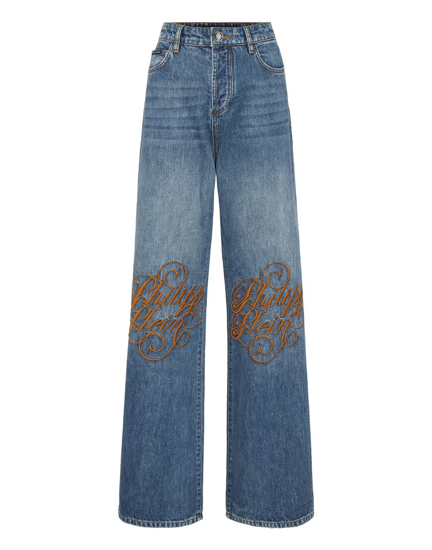 

Широкие Джинсы Philipp Plein, Голубой