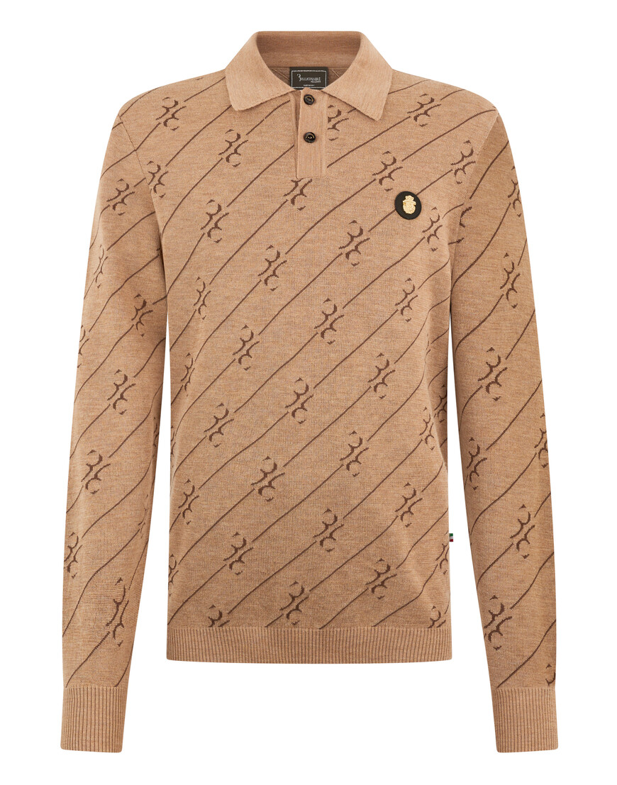 

Поло С Длинным Рукавом Billionaire, Бежевый