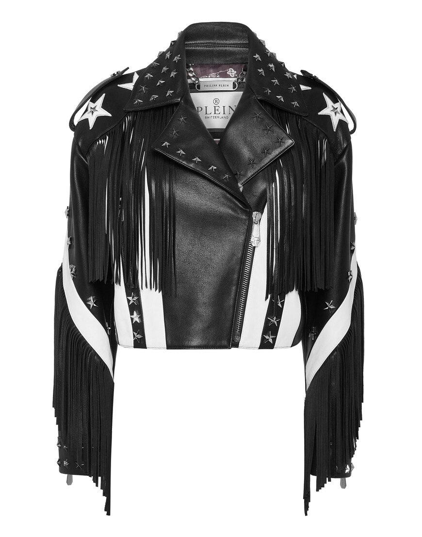 

Кожаная Куртка Philipp Plein, Черный