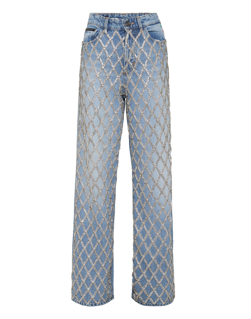 

Широкие Джинсы Philipp Plein, Голубой