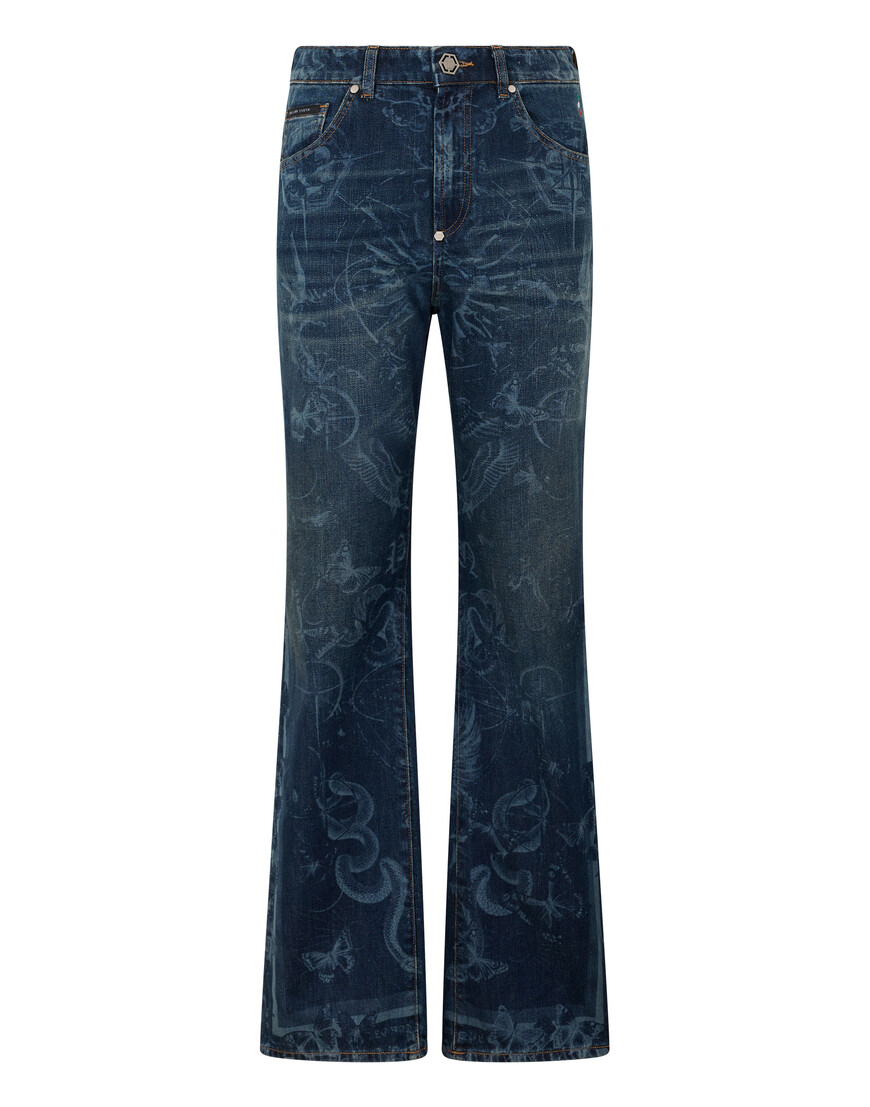 

Джинсы Прямые Philipp Plein, Синий