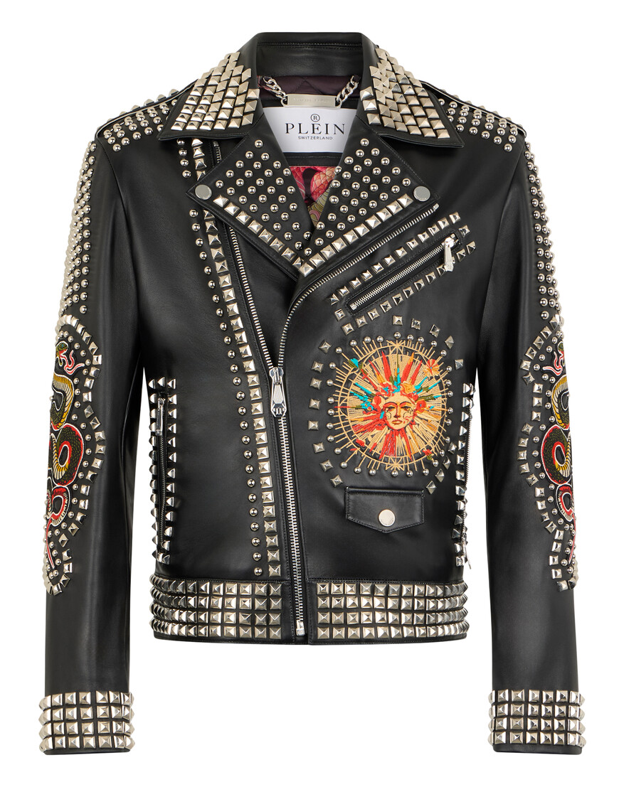 

Кожаная Куртка Philipp Plein, Черный